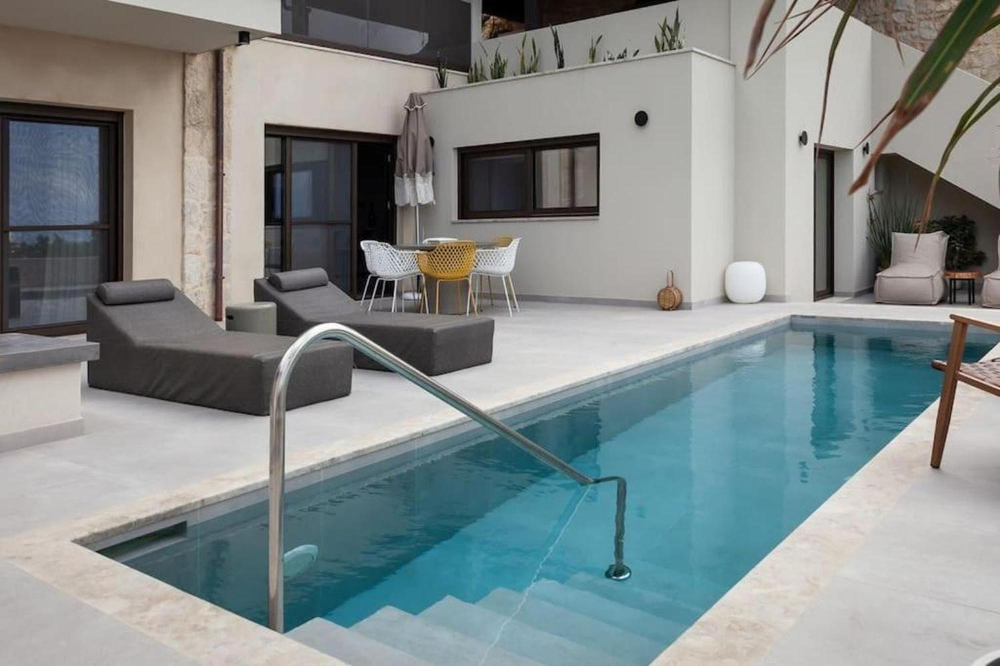 Orama Luxury Suite 3 Bedrooms With Private Pool Khersónisos Eksteriør bilde
