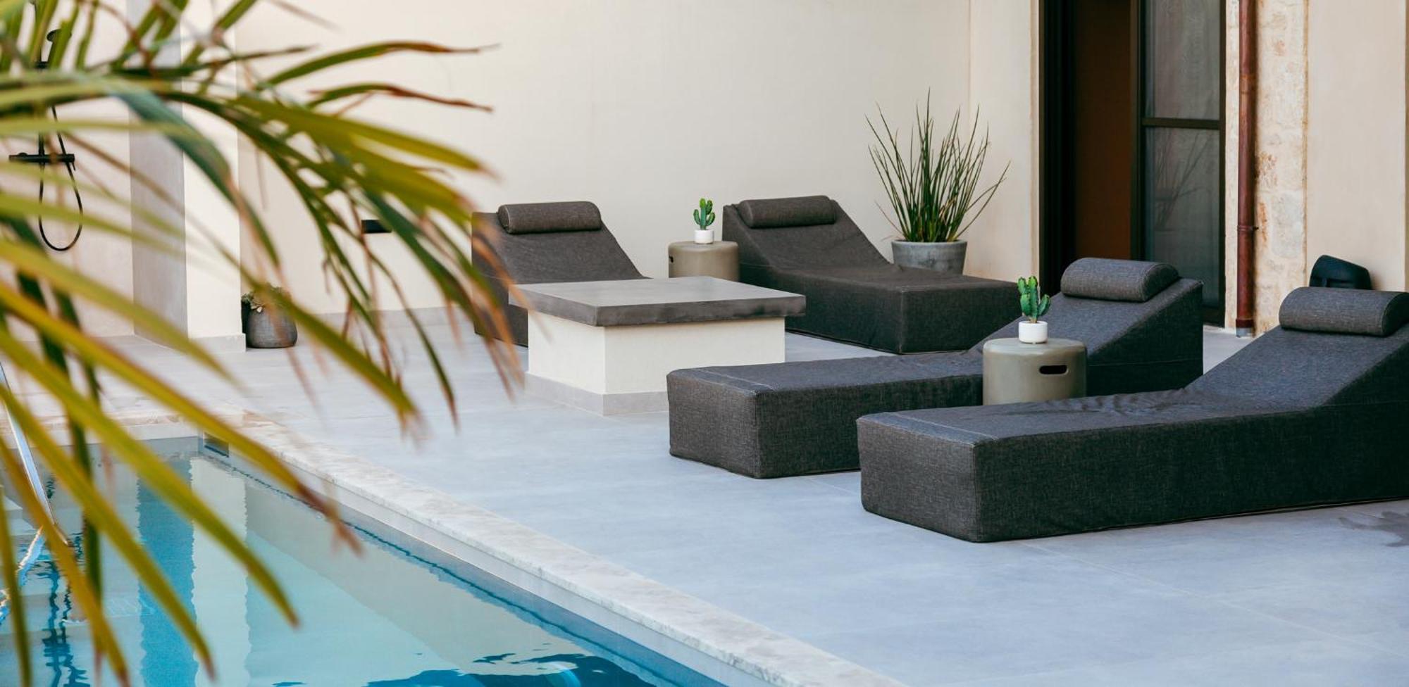 Orama Luxury Suite 3 Bedrooms With Private Pool Khersónisos Eksteriør bilde