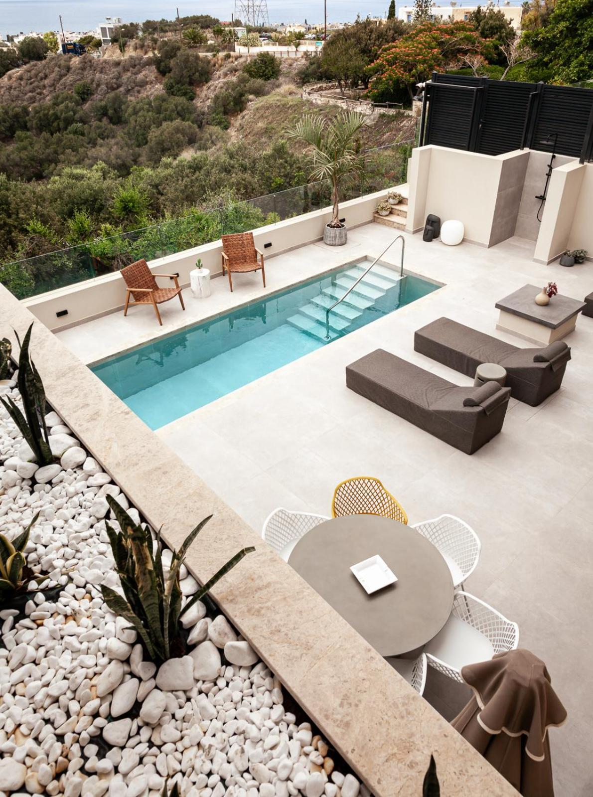 Orama Luxury Suite 3 Bedrooms With Private Pool Khersónisos Eksteriør bilde